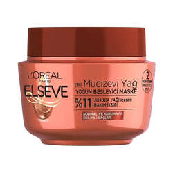 Loreal Paris Elseve Mucizevi Yağ Yoğun Besleyici Maske Jojoba Yağı İçeren Bakım İksiri 300 ml