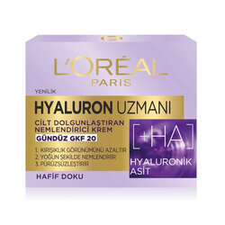 Loreal Paris Hyaluron Uzmanı Cilt Dolgunlaştıran Nemlendirici Gündüz Kremi 50 ml