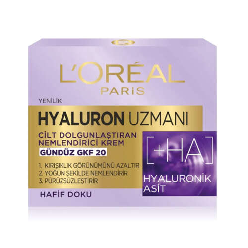 Loreal Paris Hyaluron Uzmanı Cilt Dolgunlaştıran Nemlendirici Gündüz Kremi 50 ml - 2