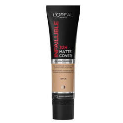 Loreal Paris Infaillible 32h Matte Cover Yüksek Kapatıcı Fondöten - 115 Sıcak Alt Ton 30 ml