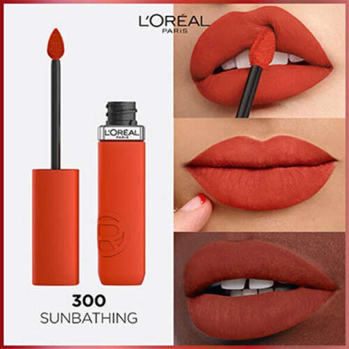 Loreal Paris Matte Resistance Liquid Lipstick 300 Sunbathing - 2