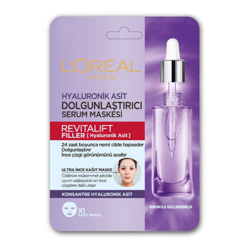 Loreal Paris Revitalift Filler Hyaluronik Asit Kağıt Maske - 1