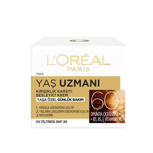 Loreal Paris Yaş Uzmanı Kırışıklık Karşıtı Besleyici Krem 50 ml - 1