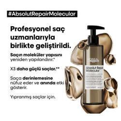 Loreal Professionel Absolut Repair Molecular Yıpranmış Saçlar İçin Serum 250 ml - 4