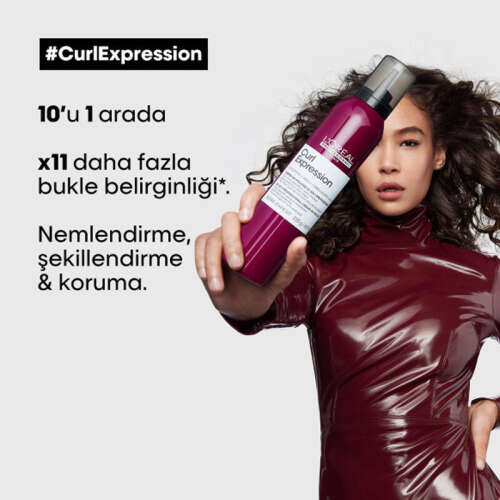 Loreal Professionnel Curl Expression Kıvırcık Saçlar İçin Şekillendirici Krem Köpük 250 ml - 4