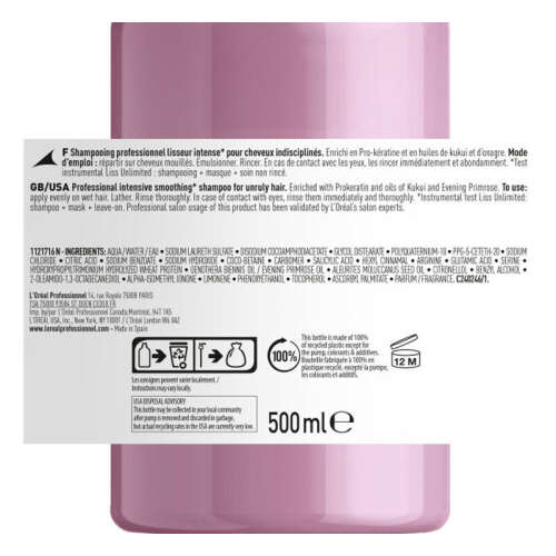 Loreal Professionnel Liss Unlimited Elektriklenme karşıtı ve Yoğun Yumuşaklık Veren Şampuan 500 ml - 3