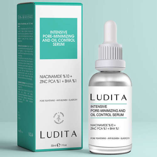 Ludita Gözenek ve Siyah Nokta Görünümünü Azaltmaya Yardımcı Serum 30 ml - 2