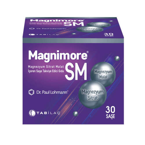 Magnimore SM Magnezyum Sitrat Malat Takviye Edici Gıda 30 Saşe - 1