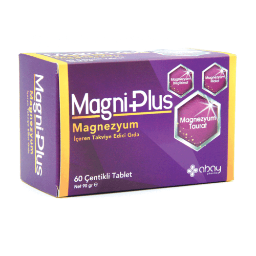 MagniPlus Magnezyum Takviye Edici Gıda 60 Çentikli Tablet - 1