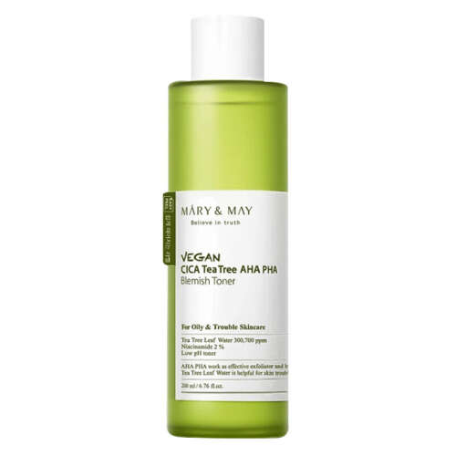 Mary May Vegan Cica Teatree AHA - PHA Blemish Toner 200 ml - 1