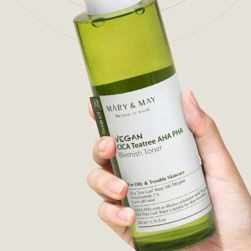 Mary May Vegan Cica Teatree AHA - PHA Blemish Toner 200 ml - 3