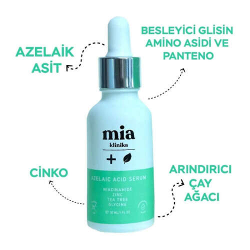 Mia Klinika Düzensiz Cilt ve Siyah Nokta Gidermeye Yardımcı Azelaik Asit Serum 30 ml - 2