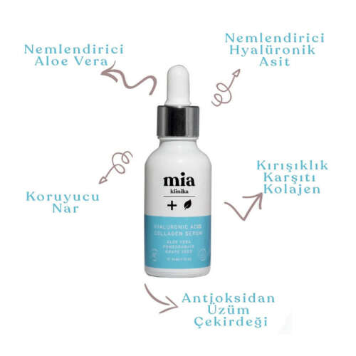 Mia Klinika Hyalüronik Asit Yaşlanma Karşıtı ve Nemlendirici Serum 30 ml - 2