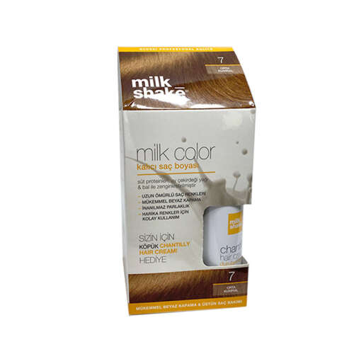 Milk Shake Milk Color Kalıcı Saç Boyası 7 - Orta Kumral - KÖPÜK HEDİYE - 1