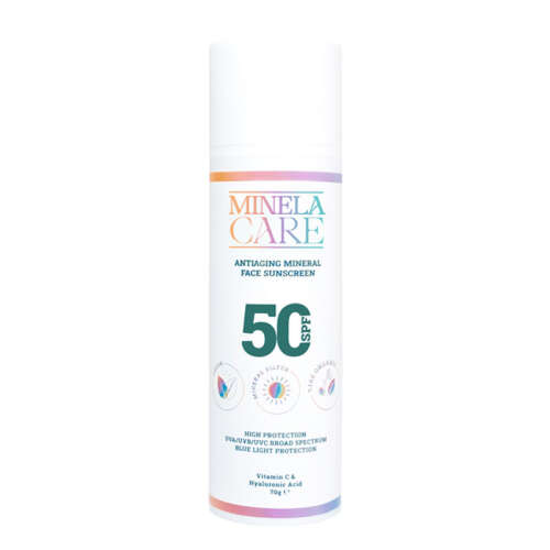 Minela Care Anti-Aging Organik Mineral Filtreli Yüz Güneş Kremi SPF50+ 70 gr - 1