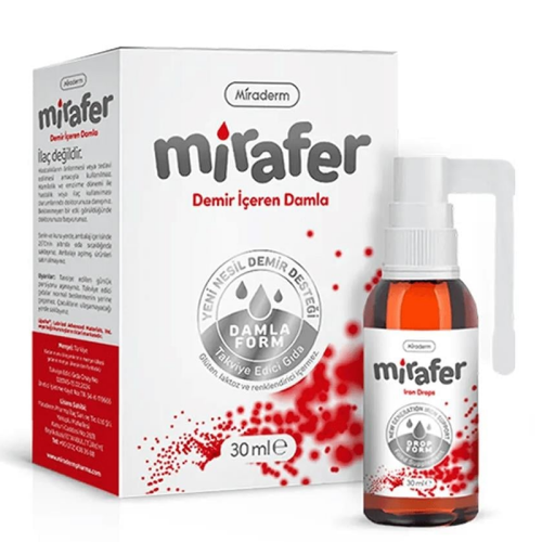 Miraderm Mirafer Demir İçeren Damla 30 ml - 1