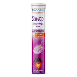 Miraderm Sawcol Karamürver + Çinko Vitamin C 20 Efervesan Tablet - 1