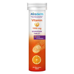 Miraderm Vitamin C 1000 mg 20 Efervesan Tablet - 1