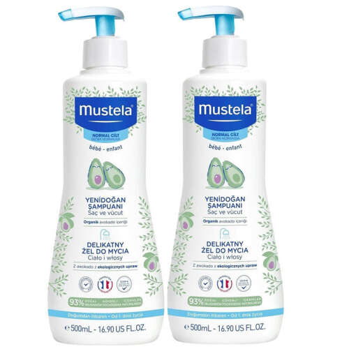 Mustela Gentle Cleansing Gel Bebek Şampuanı 2 Li SET - 1