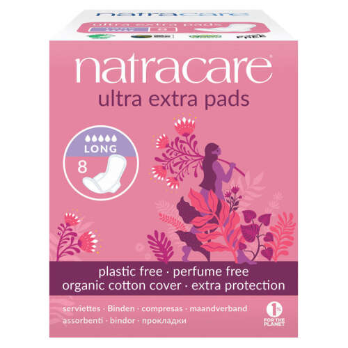 Natracare Ultra Ekstra Ped - Long 8 Adet - 1