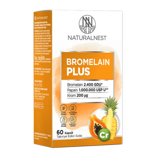 Naturalnest Bromelain Plus 60 Kapsül - 1