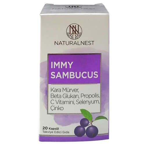 Naturalnest Immy Sambucus Takviye Edici Gıda 20 Kapsül - 1