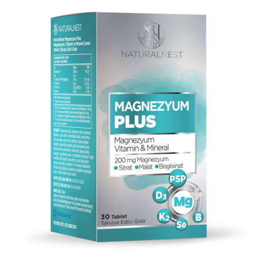 Naturalnest Magnesium Plus Takviye Edici Gıda 30 Tablet - 1