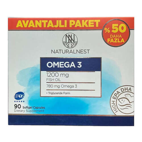 Naturalnest Omega 3 Takviye Edici Gıda 90 Kapsül - Avantajlı Paket - 1