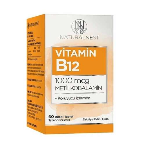 Naturalnest Vitamin B12 60 Dilaltı Tablet - 1