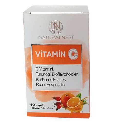 Naturalnest Vitamin C Takviye Edici Gıda 60 Kapsül - 1