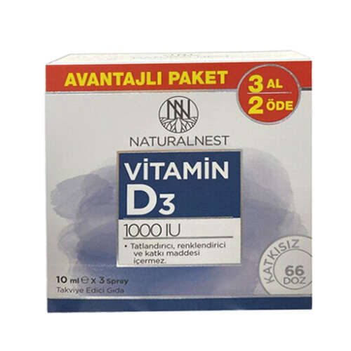 Naturalnest Vitamin D3 1000 IU Sprey 10 ml 3 Al 2 Öde - 1