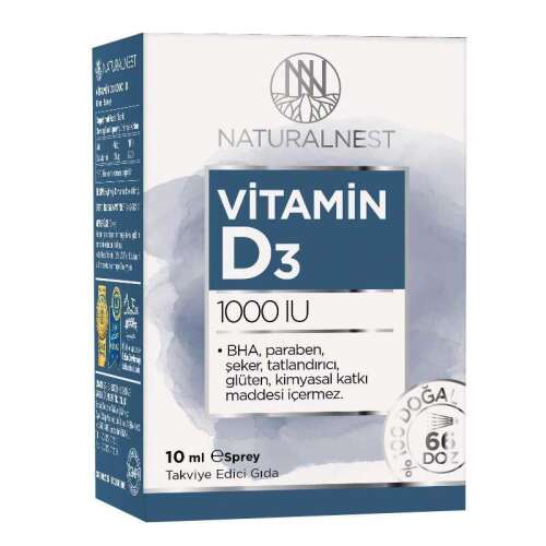 Naturalnest Vitamin D3 1000 IU Sprey 10 ml - 1