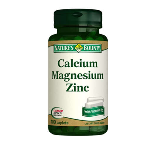 Natures Bounty Calcium Magnesium Zinc + D3 Takviye Edici Gıda 100 Kaplet - 1