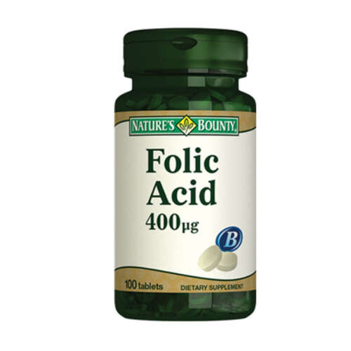 Natures Bounty Folic Asid 400 mcg Takviye Edici Gıda 100 tablet - 1