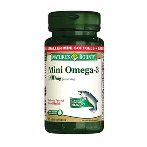 Natures Bounty Omega 3 Mini 900 mg Takviye Edici Gıda 60 Kapsül - 1