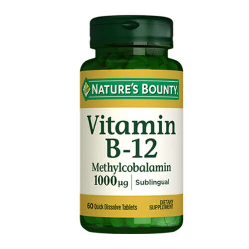 Natures Bounty Vitamin B-12 Methylcobalamin 1000 mcg Takviye Edici Gıda 60 tablet - 1