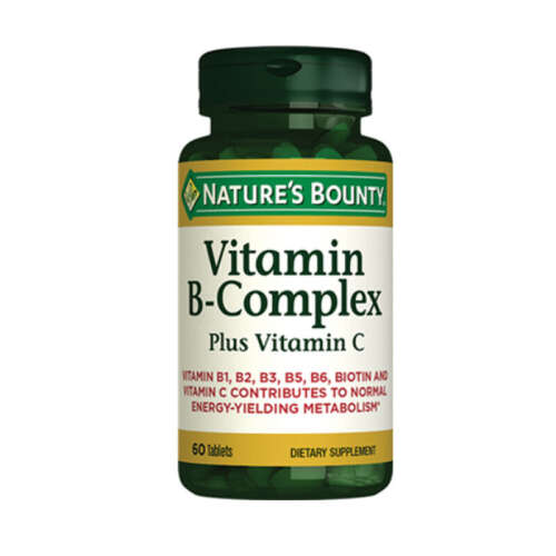 Natures Bounty Vitamin B-Complex Plus Takviye Edici Gıda 60 Tablet - 1