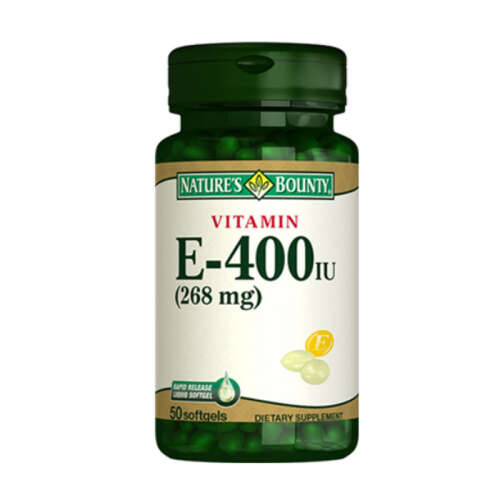 Natures Bounty Vitamin E-400 IU Takviye Edici Gıda 50 Jelatin Kapsül - 1