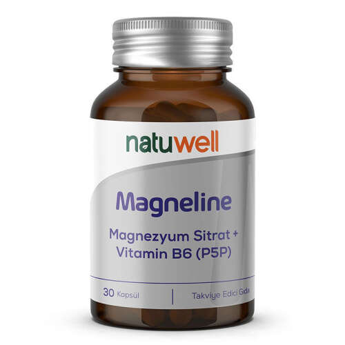 Natuwell Magneline Magnezyum Sitrat P5P - Vitamin B6 30 Kapsül - 1