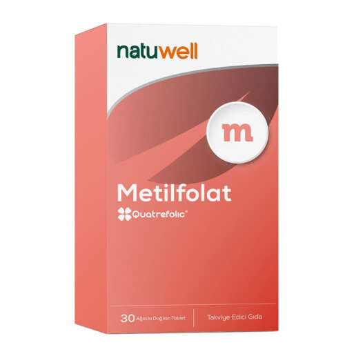 Natuwell Metilfolat Takviye Edici Gıda 30 Ağızda Dağılan Tablet - 1