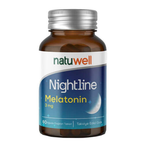 Natuwell Nightline Melatonin Takviye Edici Gıda 60 Tablet - 1