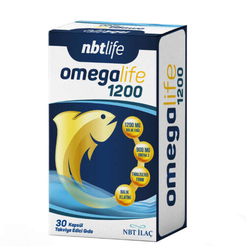 NBT Life Omegalife 1200 Omega 3 30 Kapsül - 1