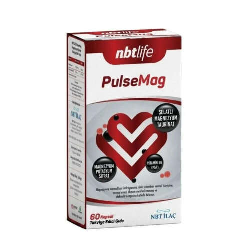 NbtLife PulseMag Magnezyum İçeren Takviye Edici Gıda 60 Kapsül - 1