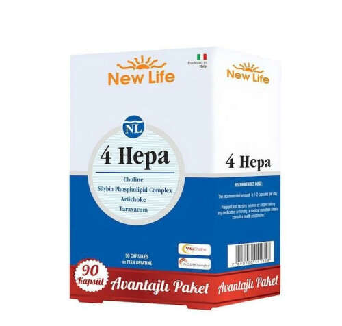 New Life 4 Hepa Takviye Edici Gıda 90 Kapsül - 1