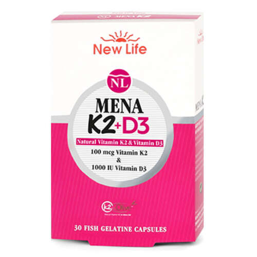 New Life Mena K2+D3 Takviye Edici Gıda 30 Kapsül - 1