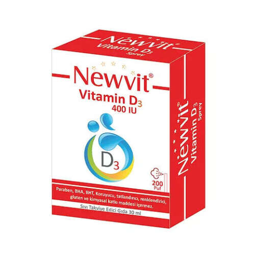 Newvit Vitamin D3 400 IU Sprey / Damla 30 ml - 1