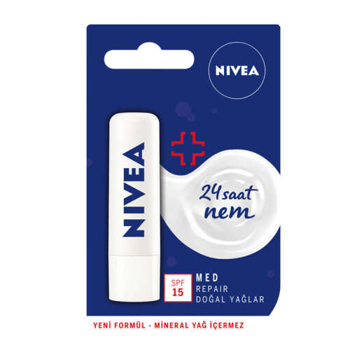 Nivea Med Repair Dudak Bakım Kremi SPF15 4.8gr/5,5ml - 1