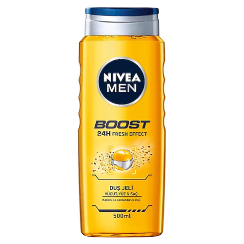 Nivea Men Boost 24h Fresh Effect Duş Jeli 500 ml - 1