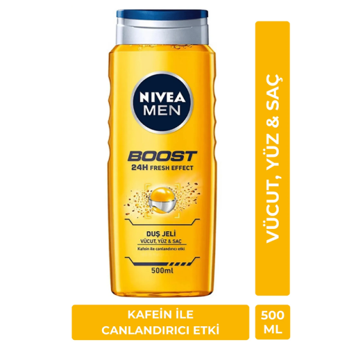 Nivea Men Boost 24h Fresh Effect Duş Jeli 500 ml - 2