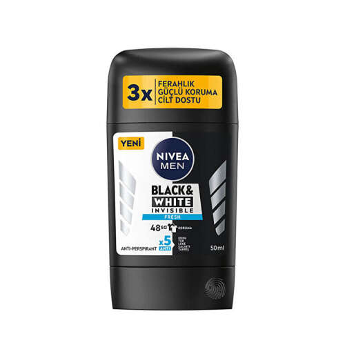 Nivea Men Invisible Black- White Fresh Stick Deodorant 50 ml - 1